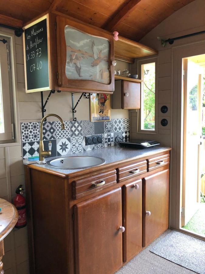 Roulotte A Honfleur Villa Exteriör bild